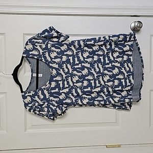 Cat print Lularoe "classic" T-shirt